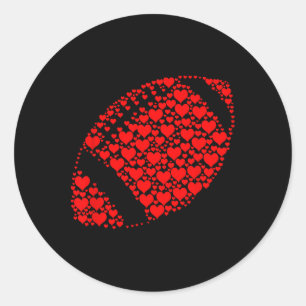Hartige Voetbalfan Funny Voetbal Is Mijn Valentijn Ronde Sticker