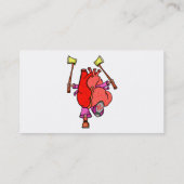 Hartinfarct Grappige Cartoon Visitekaartje (Achterkant)