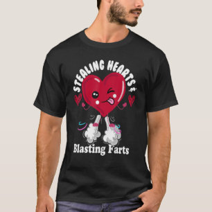 Hartjes breken en scheten laten op VALENTIJN T-shirt
