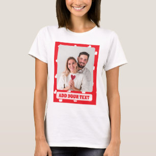 Hartjes Fijne Valentijnsdag Modern Liefdespatroon T-shirt