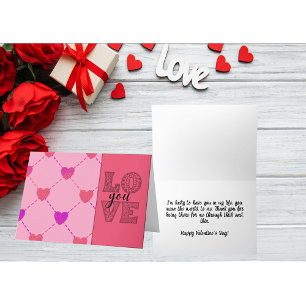 Hartjes houden van jou valentijnsdag feestdagen kaart