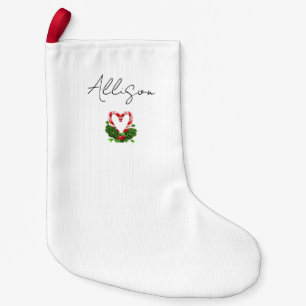 Hartjes komen thuis voor Kerstmis Candy Cane Vakan Kleine Kerstsok
