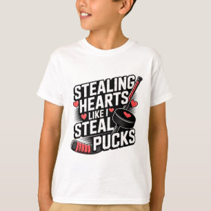Hartjes stelen zoals ik puckjes steel Valentijnsda T-shirt