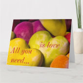 Hartjes Valentijnsdag kaart (Voorkant)