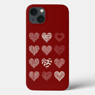 Hartjes Valentijnsdag Negen Hartjes Valentijnslief iPhone 13 Hoesje