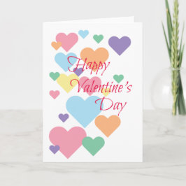 Hartjes voor Valentijnsdag Kaart