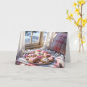 Hartjeskoekjes op een deken kaart (Gele Bloem)