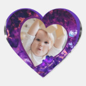 Hartjuweeltjes foto hart sticker (Voorkant)