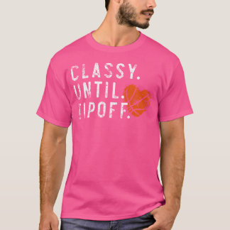 Hartklassend tot Tipoff basketbalspeler Sport T-shirt