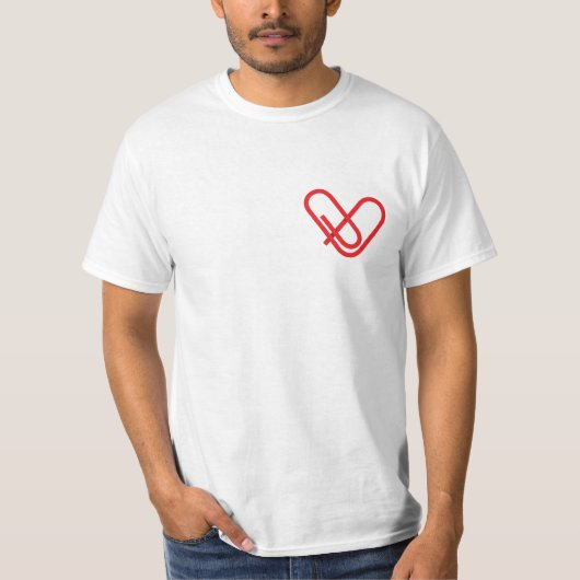 Hartklem op Mannen T-shirt (Voorkant)