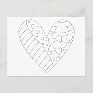 Hartkleuring ontwerp briefkaart