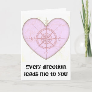 hartkompas feestdagen kaart