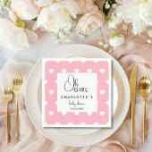 Hartkrans Baby shower Servet