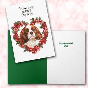 Hartkrans Cocker Spaniel Hond Kwispel Mijn Staart  Feestdagen Kaart