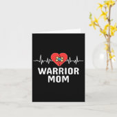 Hartkrijger moeder CHD-T-shirt, congenitale hartaa Kaart (Gele Bloem)