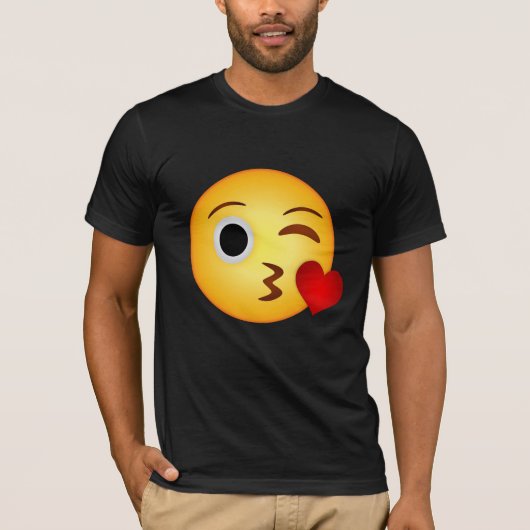 Hartkus emoji t-shirt (Voorkant)