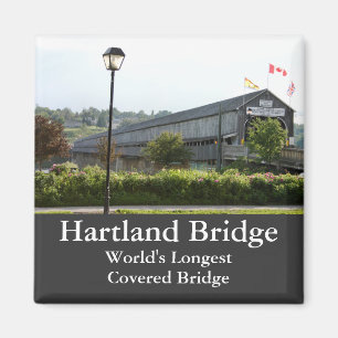 Hartland Bridge Longest Covered Bridge Magnet Magneet