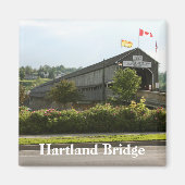 Hartland Bridge Plus long pont couvert Magnet (Devant)