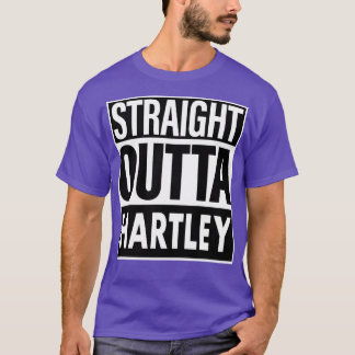 Hartley naam Straight Outta Hartley T-shirt