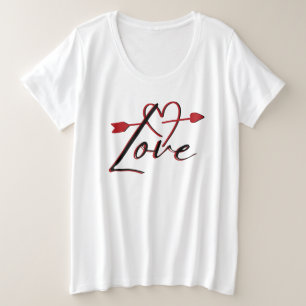 hartliefde grote maat t-shirt