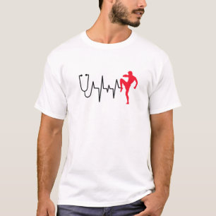 Hartlijn Sport Muay Thai Boksen Martial Art Hart T-shirt