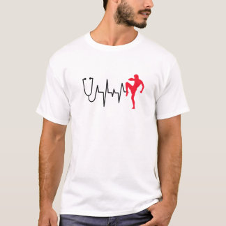Hartlijn Sport Muay Thai Boksen Martial Art Hart T-shirt