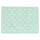 Hartlijnen en strepen groot cadeauzakje (Achterkant)