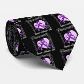 Hartlint - pancreaskanker - bewustzijn stropdas (Opgerold)