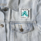 Hartlint - PCOS-bewustzijn Vierkante Button 5,1 Cm (In situ)