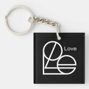 hartmerk van de "liefde" sleutelhanger