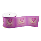 Hartnaam Roze Gepersonaliseerd Lint (Spoel)