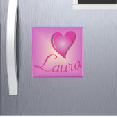 Hartnaam Roze Gepersonaliseerd Magneet