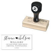 Hartnamen Retouradres Rubberstempel (Gestempeld)