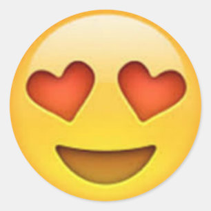 Hartogen Emoji-sticker Ronde Sticker