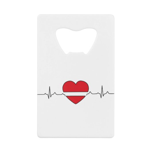 hartontwerp kredietkaart flessenopener (Voorkant)