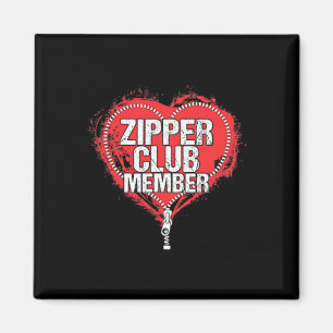 Hartoperatie Humor Funny Zipper Club lid Magneet