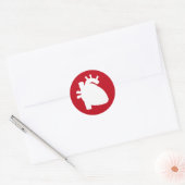 Hartorgaan silhouet rood medisch symbool sticker (Envelop)
