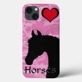 Hartpaard (roze kamo) Case-Mate iPhone case (Achterkant)
