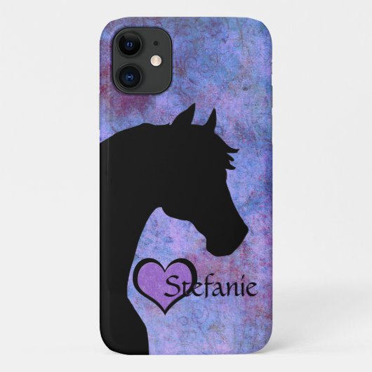 Hartpaarden II (paars) Case-Mate iPhone Case (Achterkant)