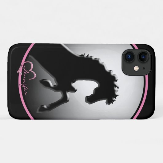 Hartpaarden V Hazy Moon (roze) Case-Mate iPhone Case (Achterkant (horizontaal))