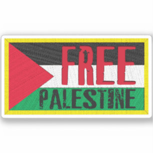 hartpalestijnse vlag v16 sticker