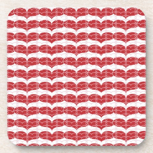 Hartpatroon 2 drankjes onderzetter (Voorkant)
