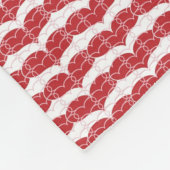 Hartpatroon 2 fleece deken (Hoek)