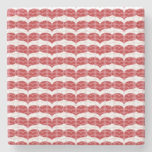 Hartpatroon 2 stenen onderzetter (Voorkant)