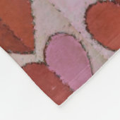 hartpatroon fleece deken (Hoek)