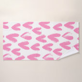 Hartpatroon geschilderd harten badhanddoek (Badhanddoek)