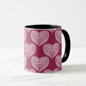 Hartpatroon in Bourgogne Mok / Cup (Voorkant rechts)