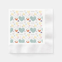 hartpatroon in vintagekleuren