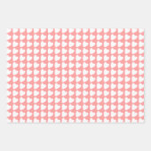 Hartpatroon in zwart, wit en roze inpakpapier vel (Voorkant)