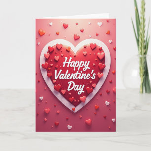 Hartpatroon Valentijnskaart Kaart